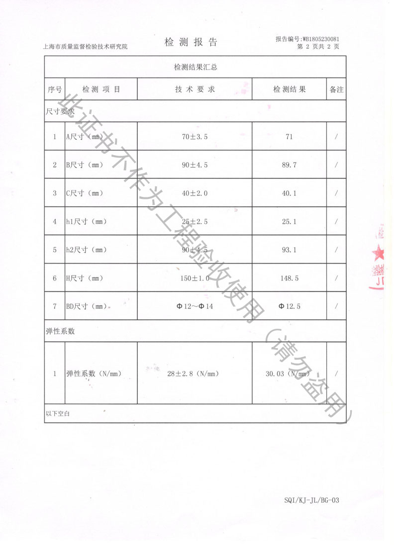 【資質證書】ZTY型吊式彈簧減震器檢測報告“上海質監局” 【資質證書】ZTY型吊式彈簧減震器檢測報告“上海質監局”
